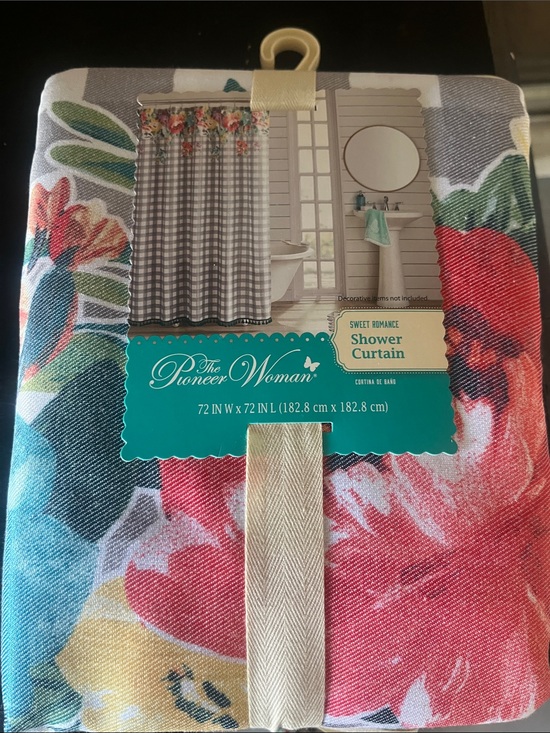 The Pioneer Woman Other - The Pioneer Woman Floral Multicolor Shower Curtain - Pink Red Green Blue Yellow